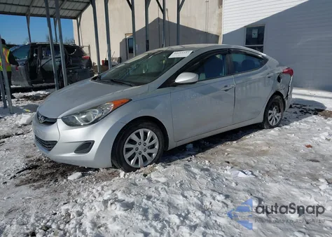 2012 Hyundai Elantra Gls z USA, uszkodzony, nr VIN 5NPDH4AEXCH068325